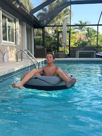 My 13 year old son and 16 year old daughter as well as myself enjoyed the pool!