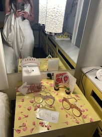 Surprise decorations on our wedding night!