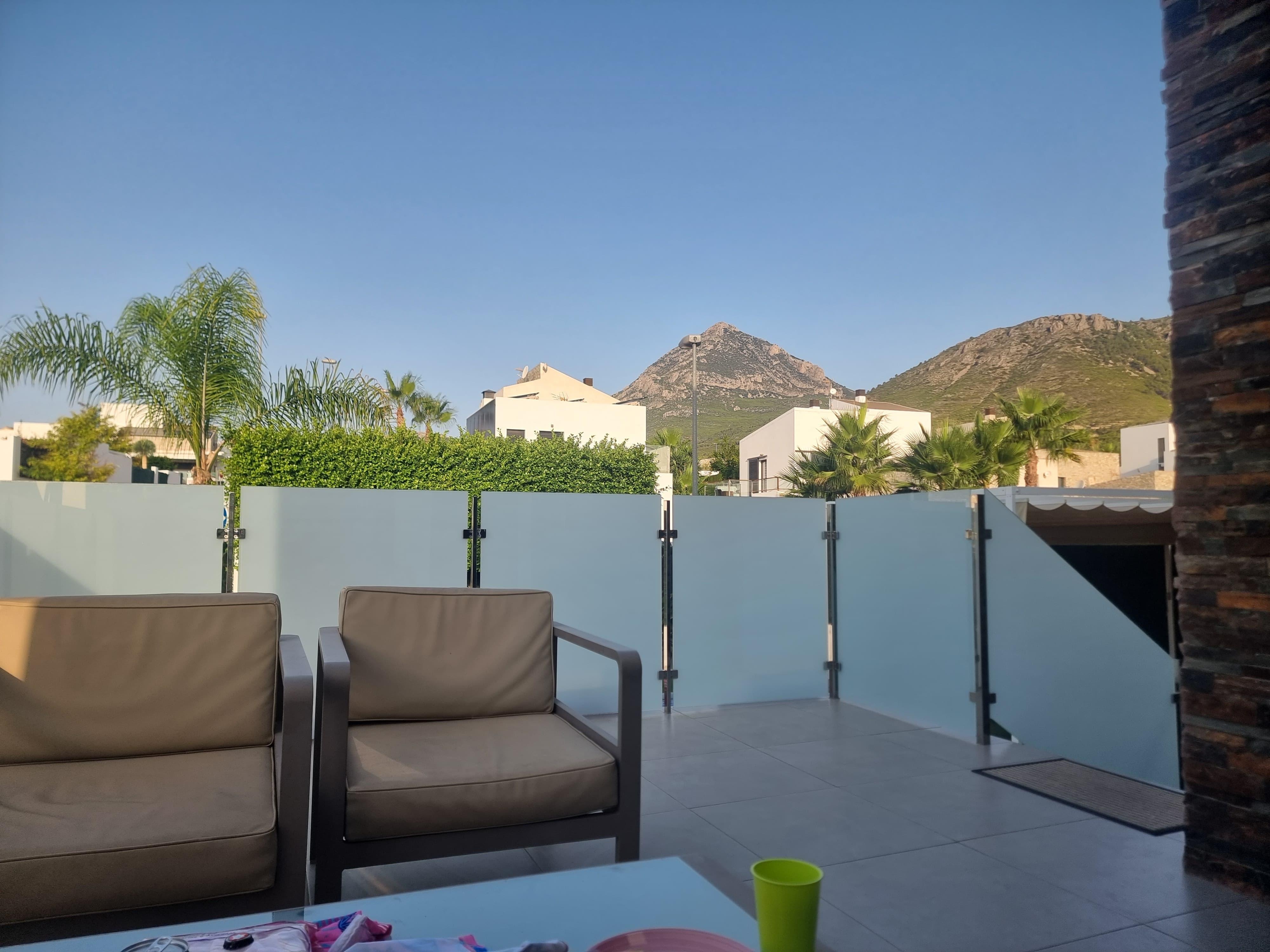 The small terrace off the main living area