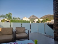 The small terrace off the main living area