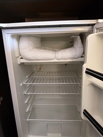 Fridge full of frost