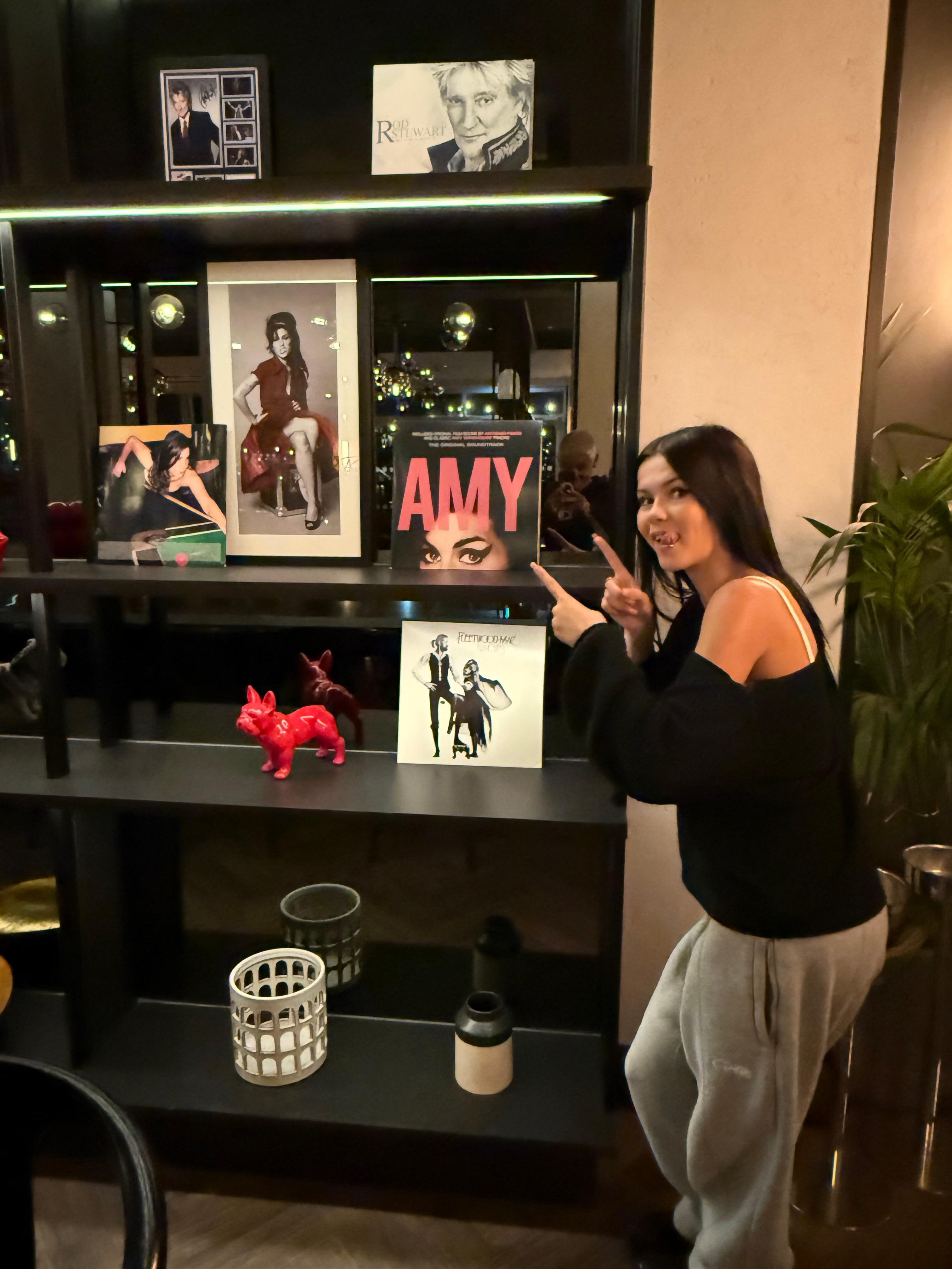 Amy Winehouse memorabilia. 