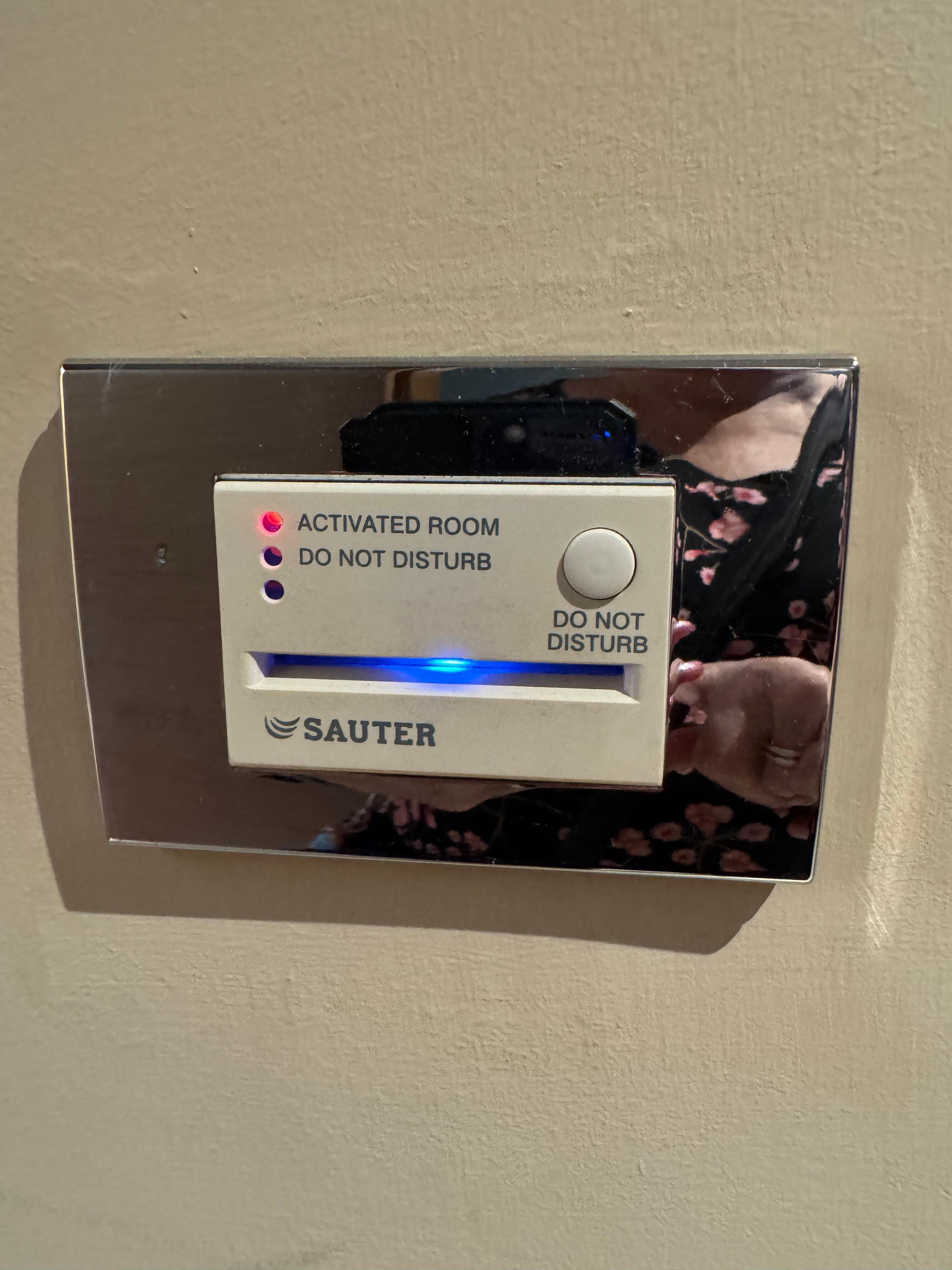 Ultra modern key access - inside the room