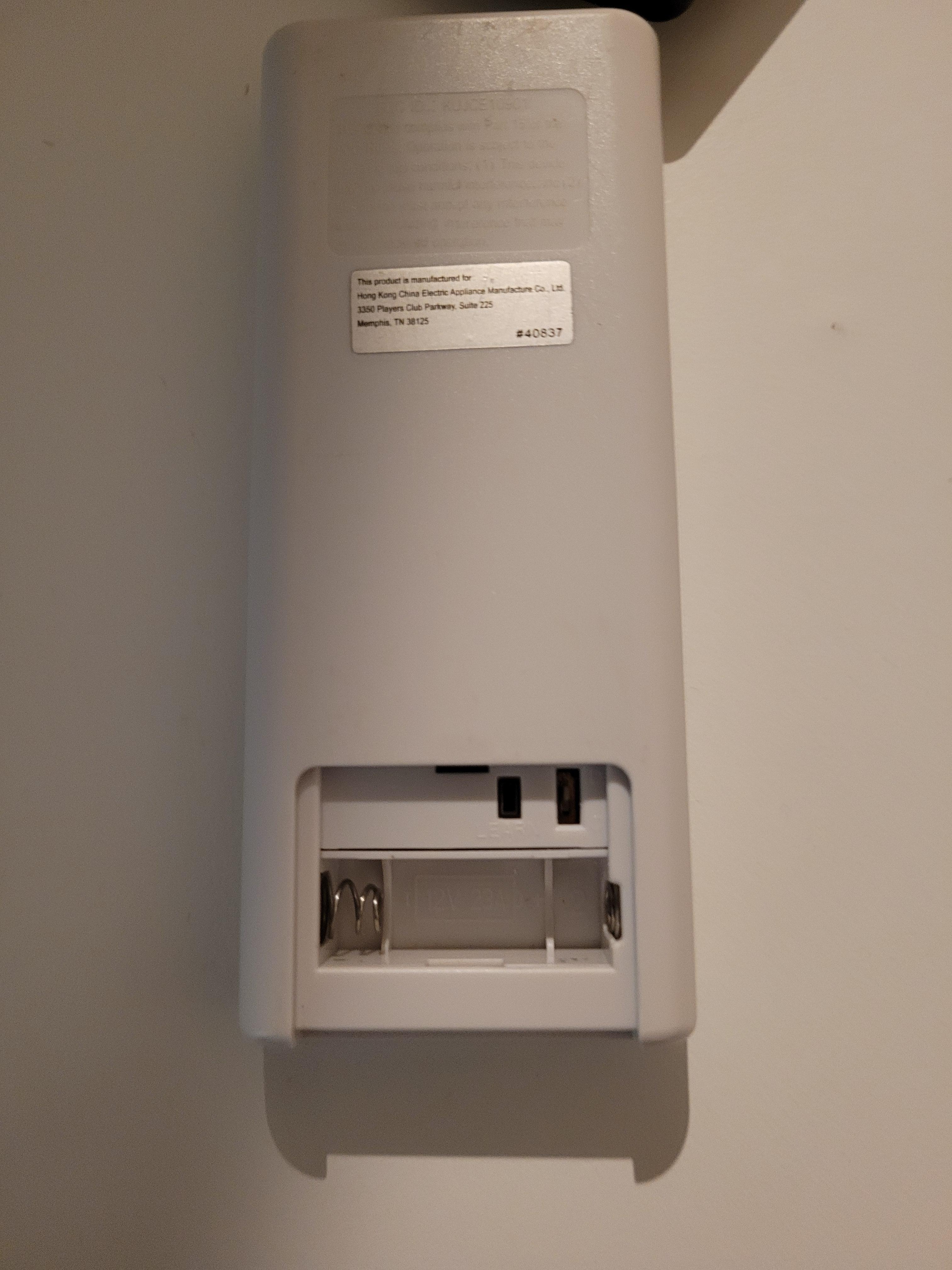 No batteries in the remotes