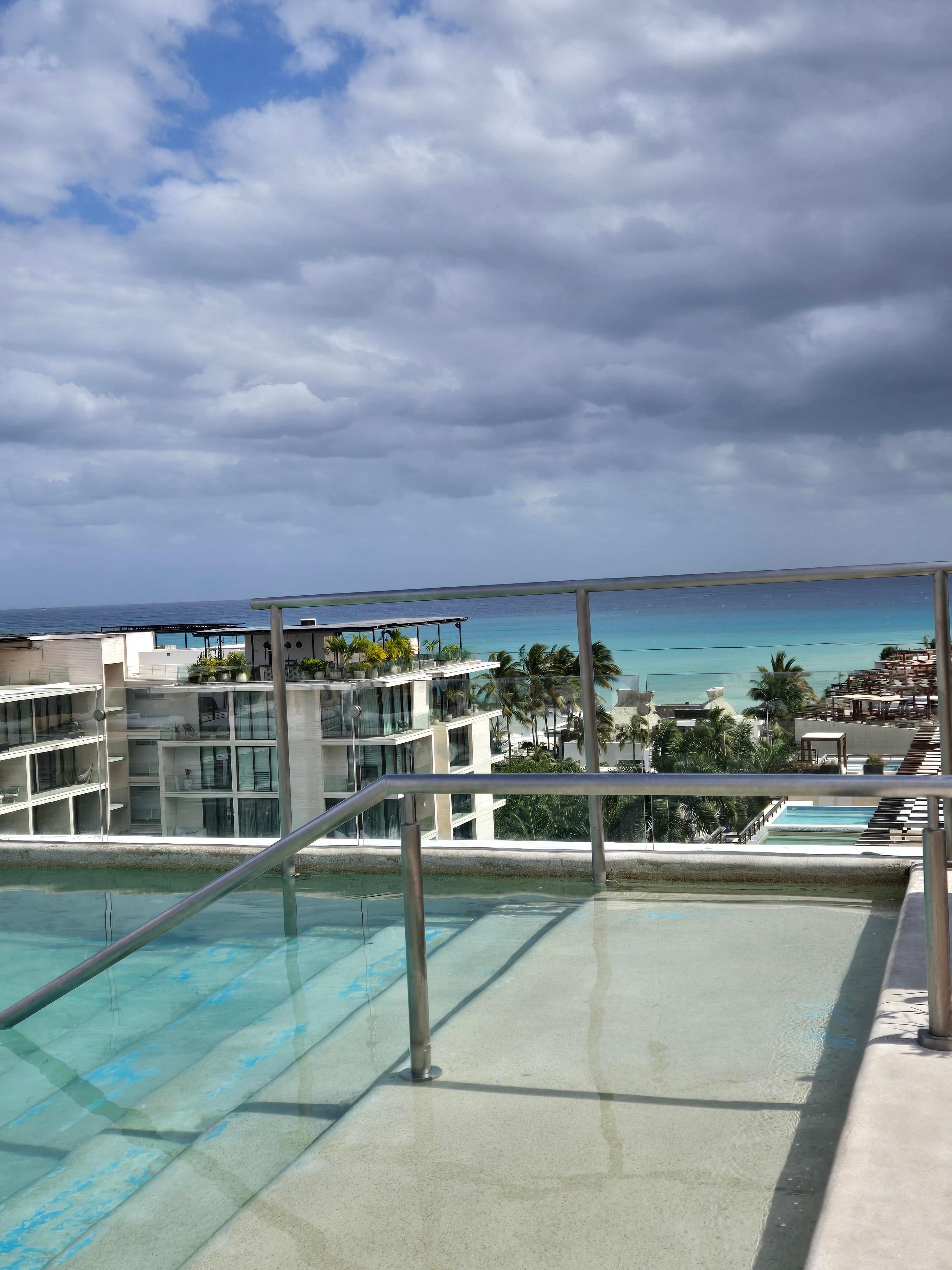 Rooftop pool view