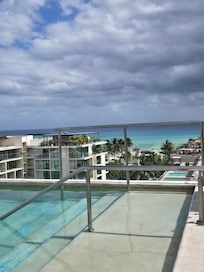 Rooftop pool view