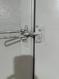 Broken safety lock in second room