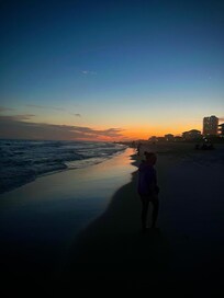 Beach directly across the street