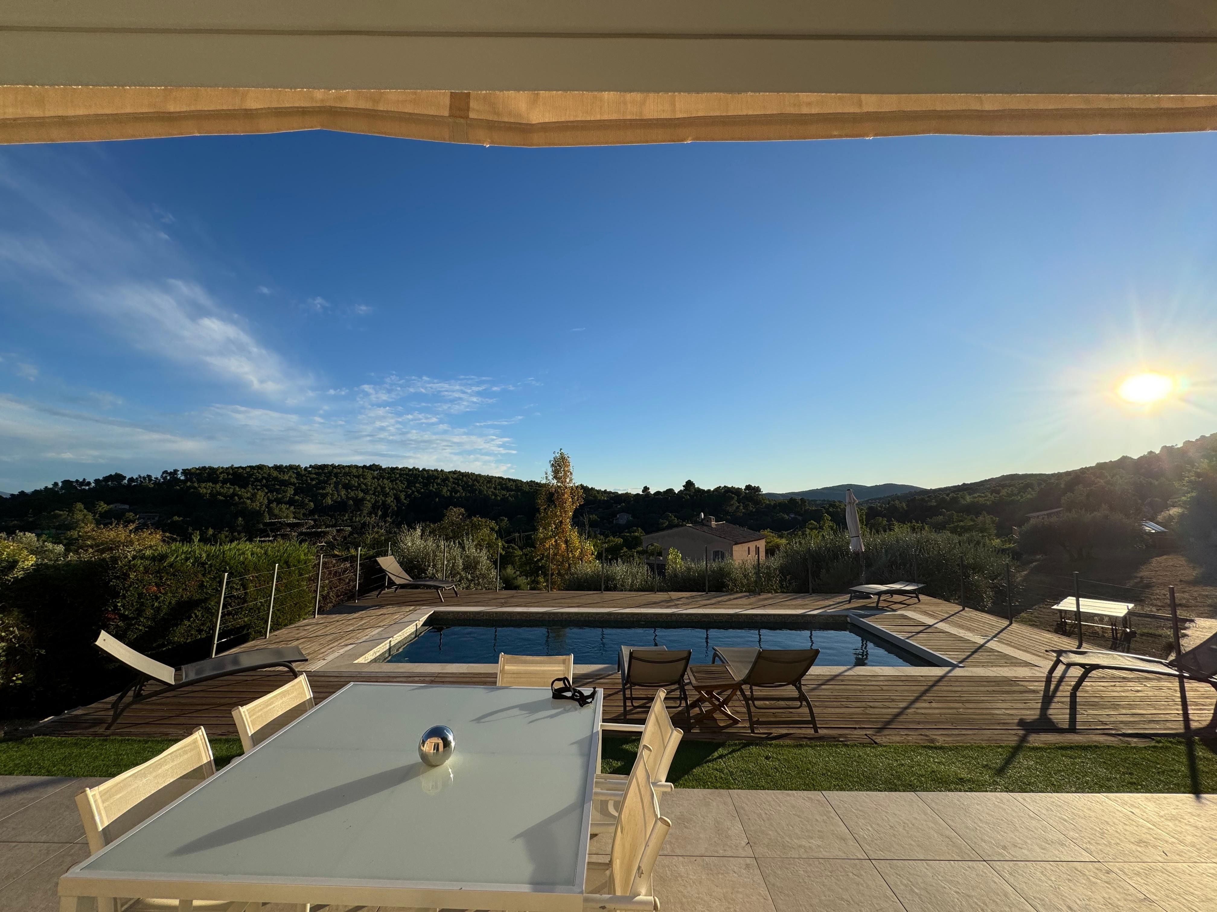 Blick aus dem Wohnzimmer