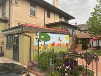 Garden and mural