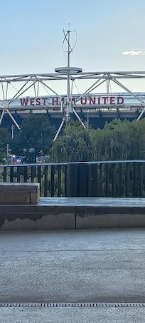 Near fotboll stadium and tube station