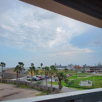 Can see the U.S.S Lexington clearly from the balcony.