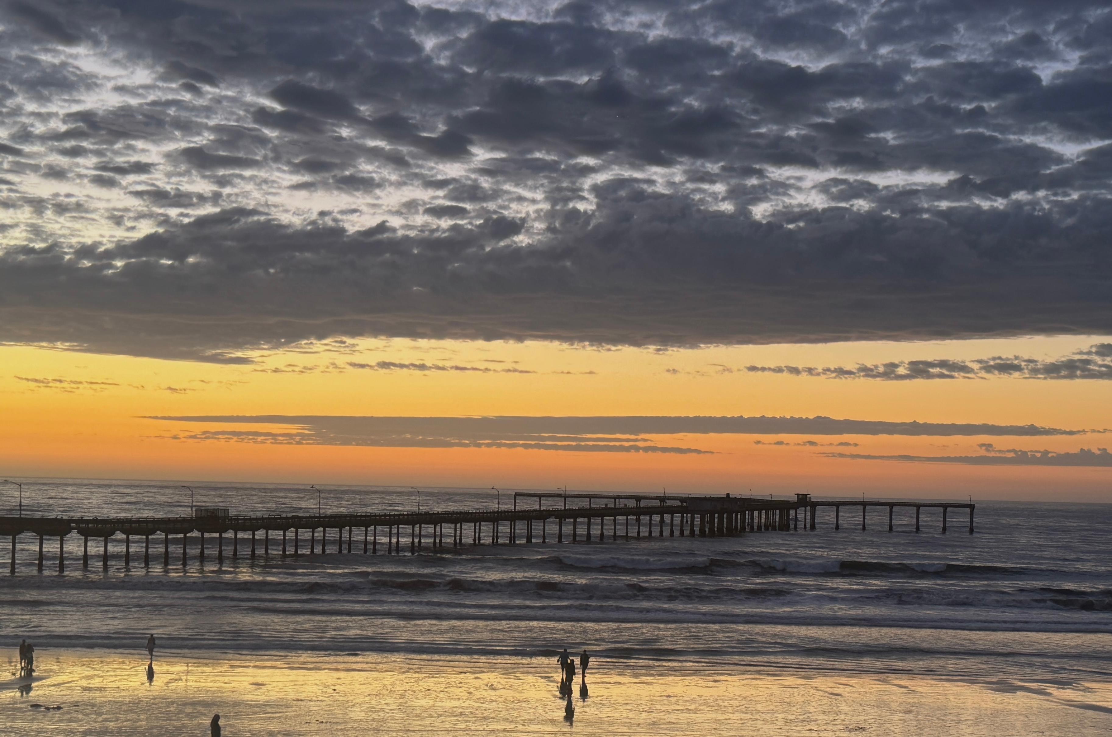 Beautiful sunset from the hotel patio