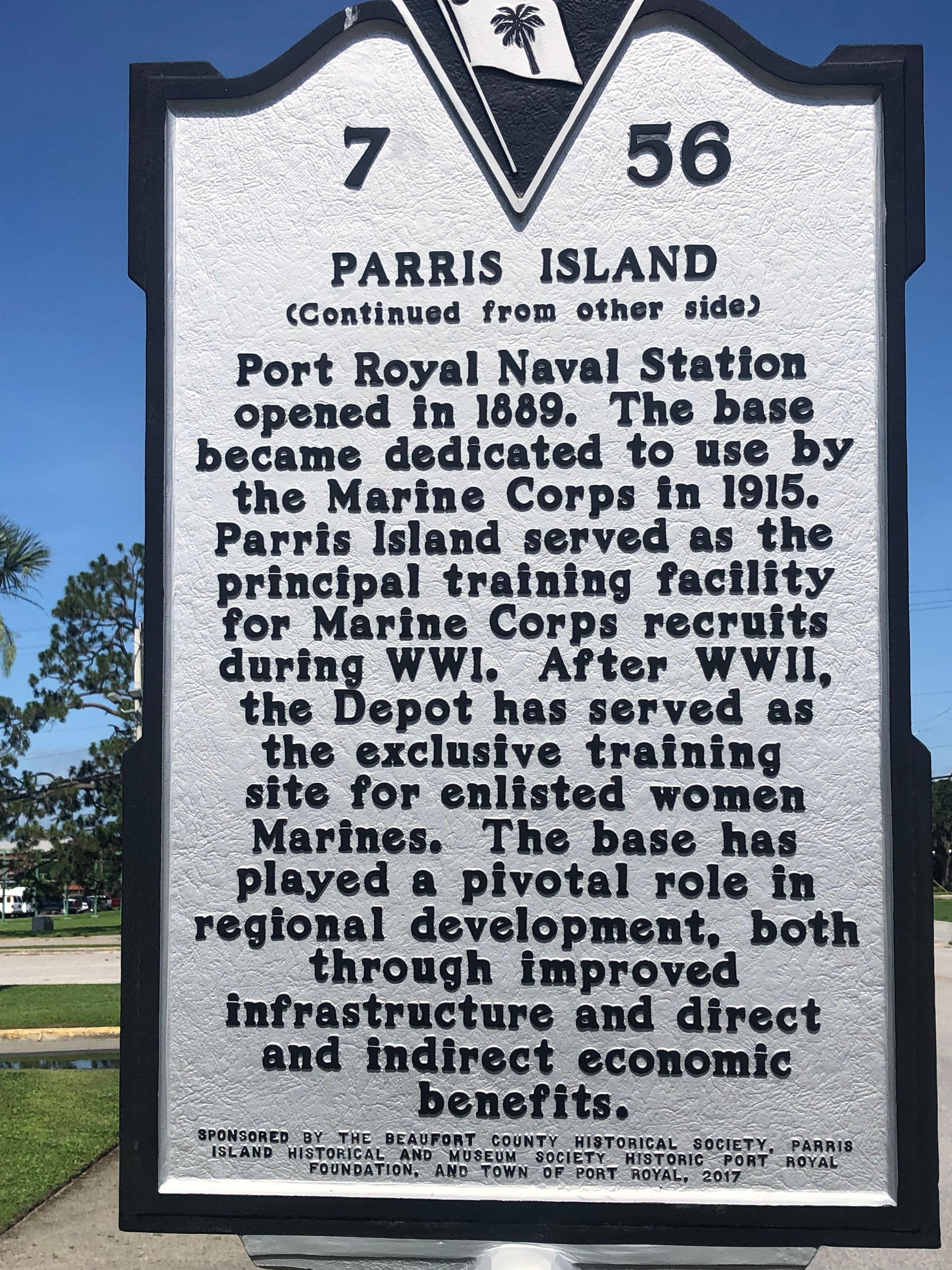 On Parris Island 