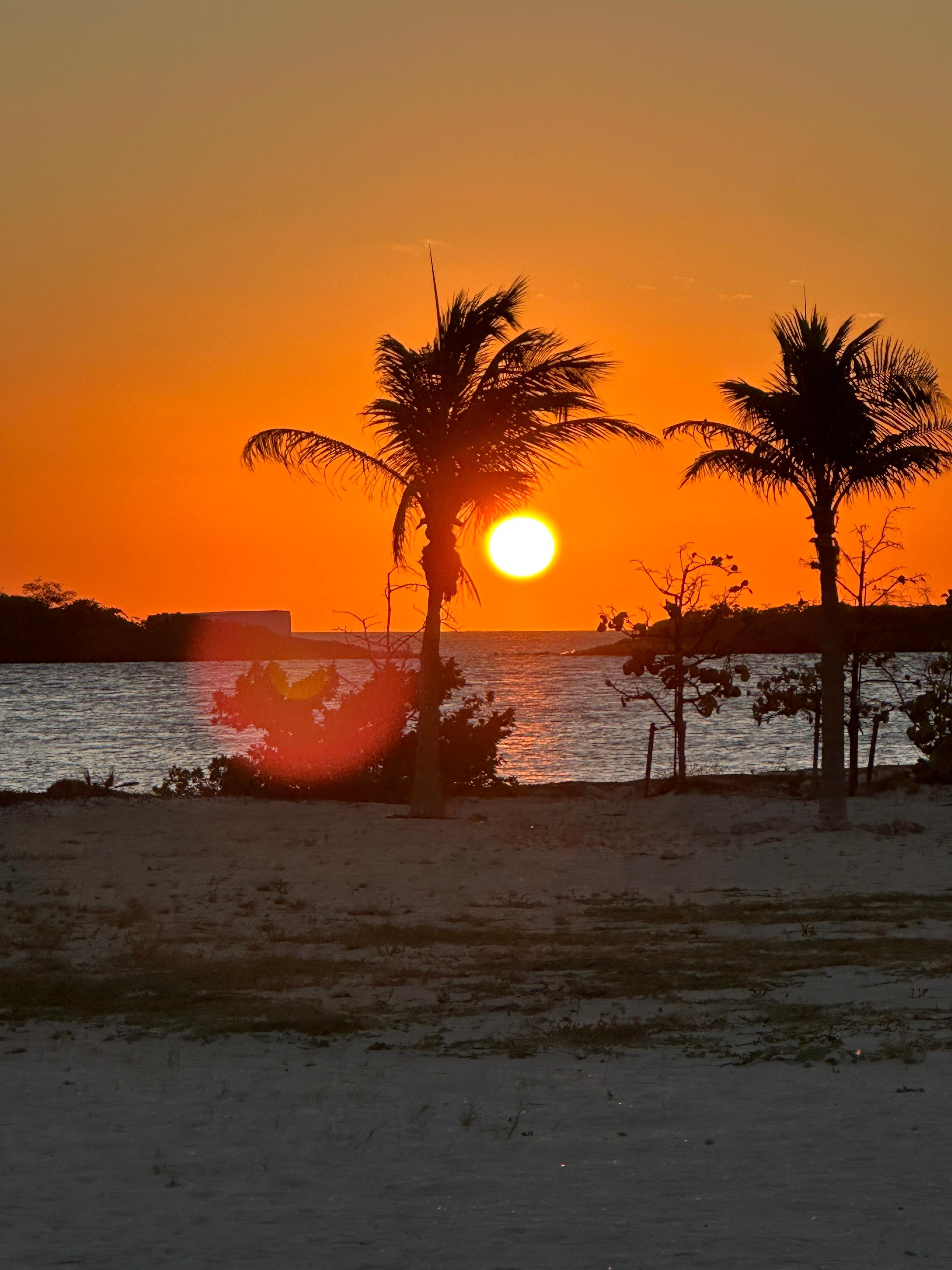 Sunset from Battata beach bar