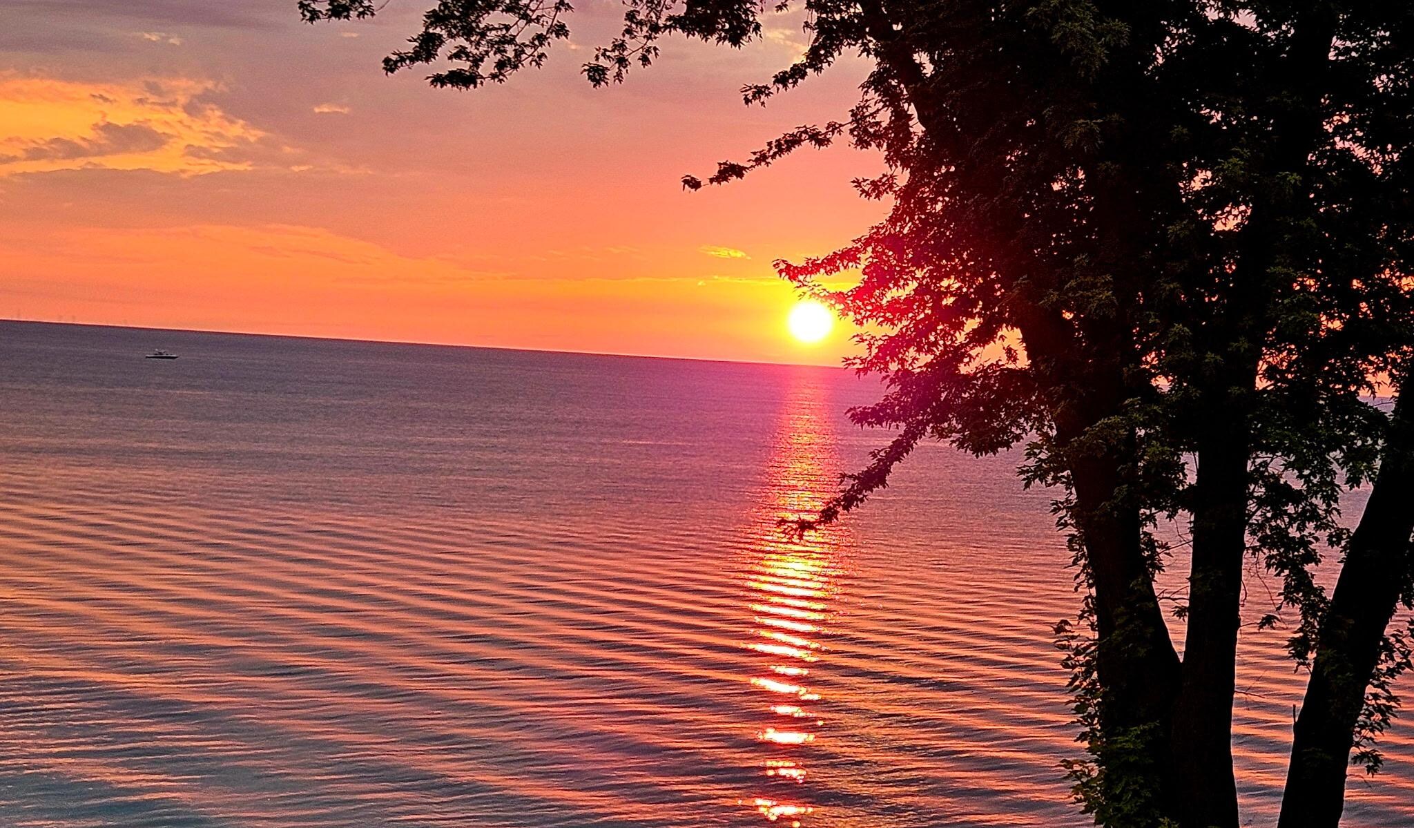 one of the many stunning sunsets