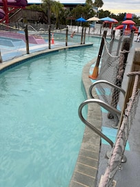 Lazy river water color, murky, non chlorine smelling