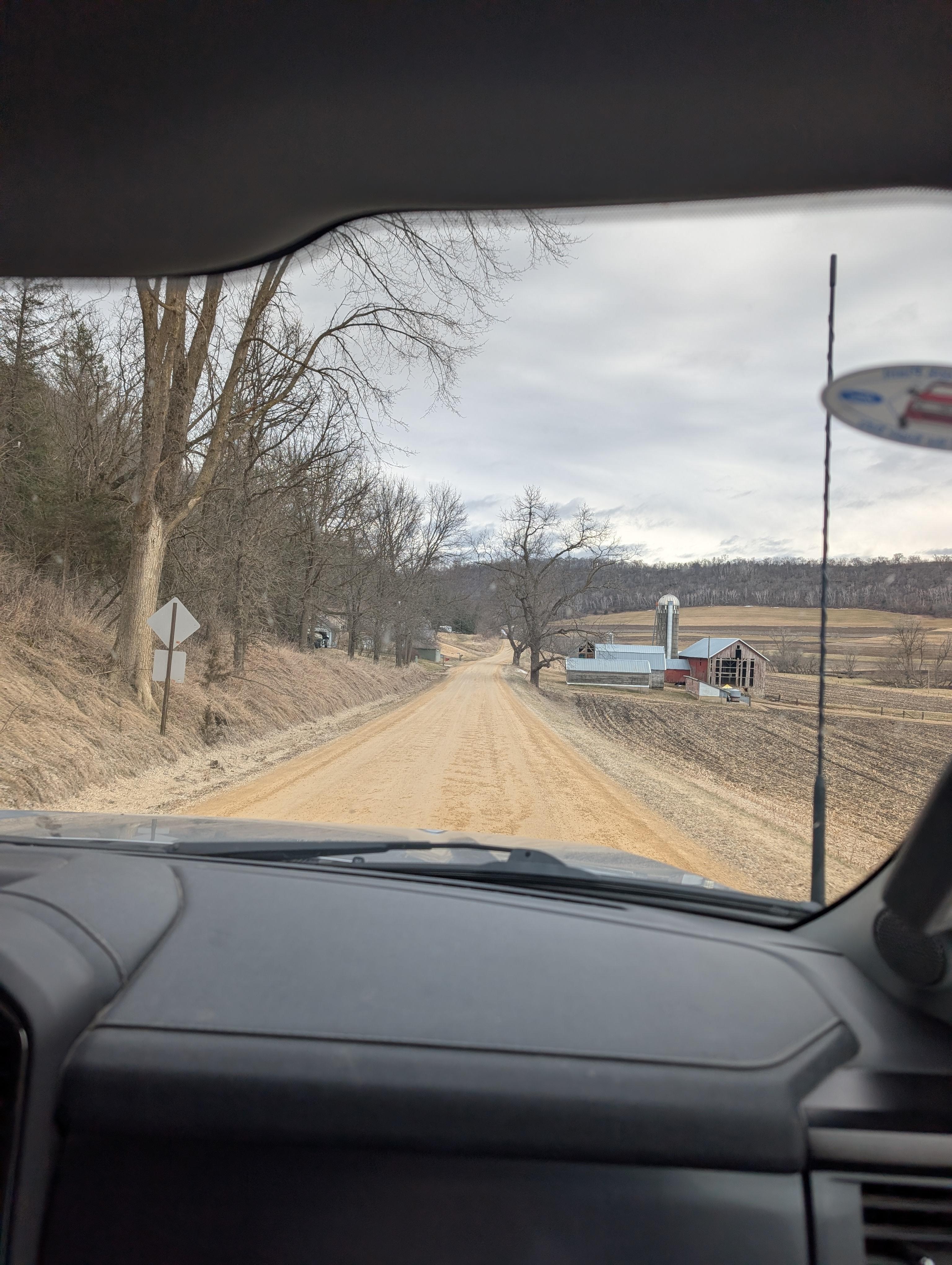 Road in front of property 