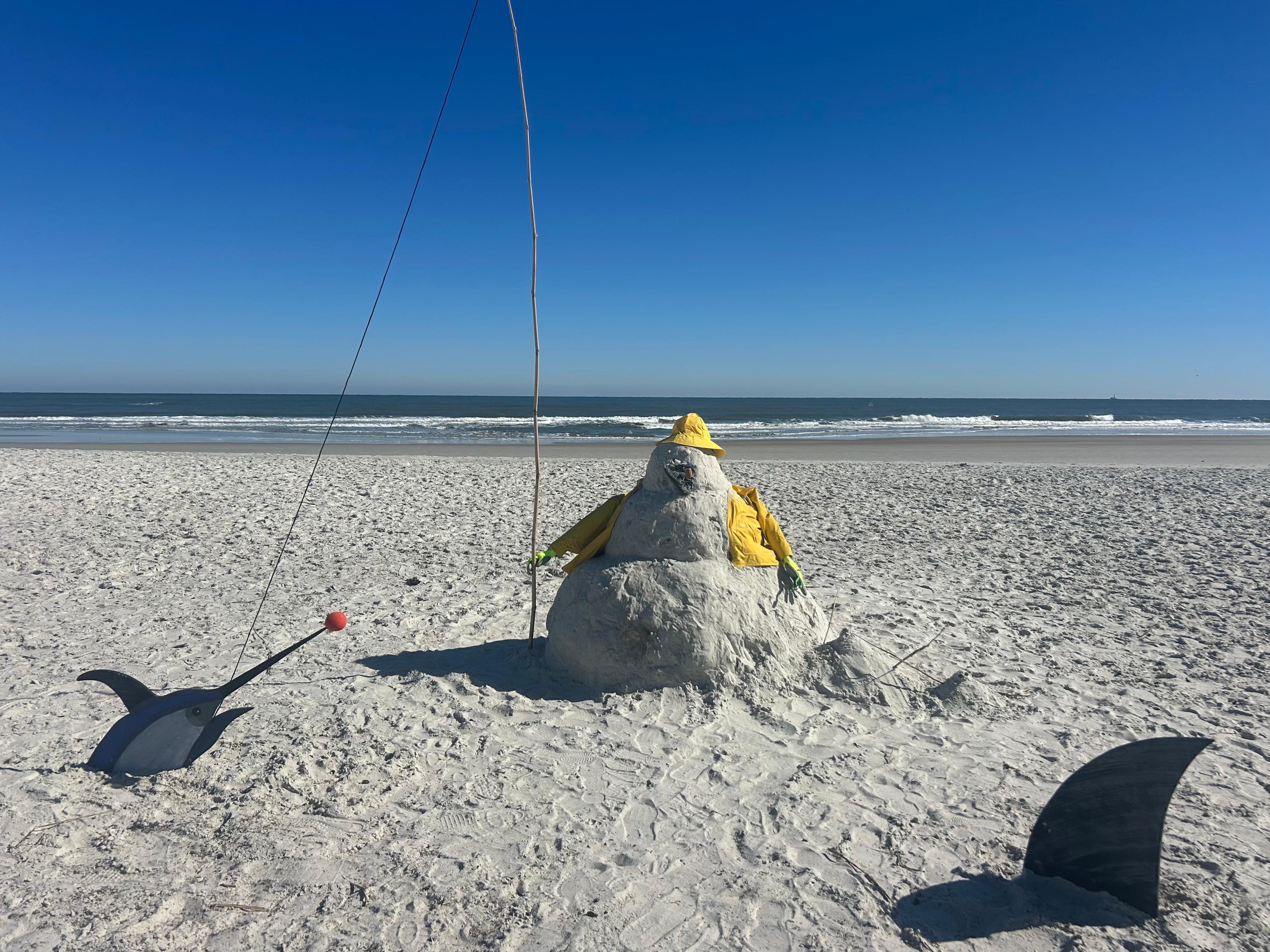 Fun sand art we saw on the beach