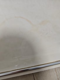 Duschboden am Tag der Ankunft