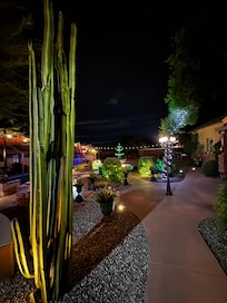 Courtyard at night