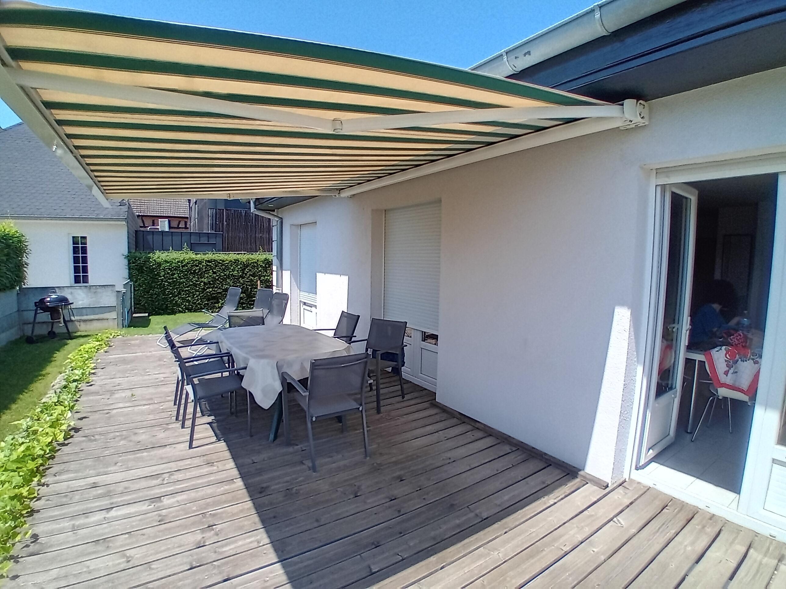 Terrasse am Haus 
