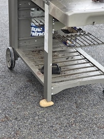 Broken and dirty grill