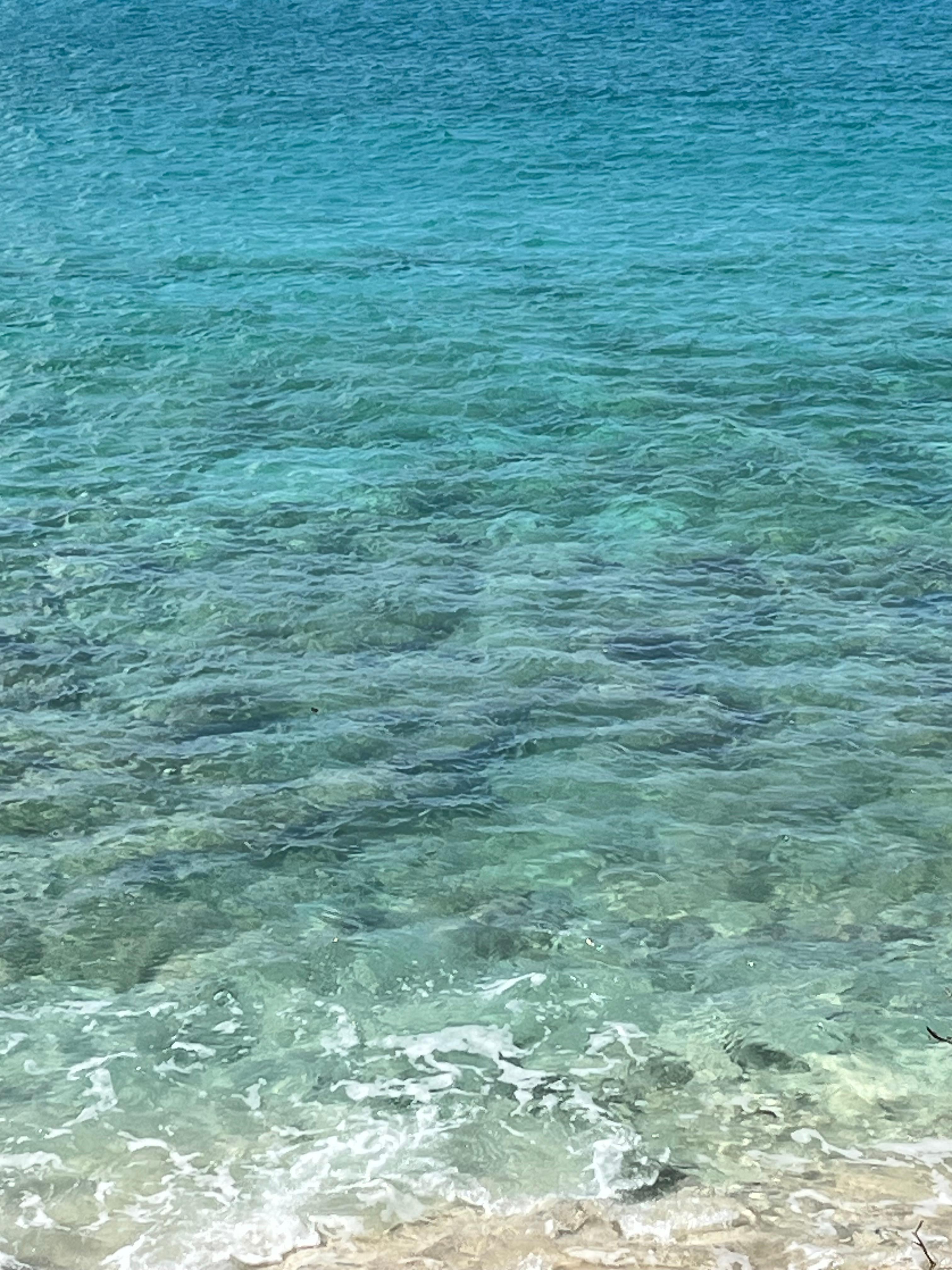Beautiful clear water.