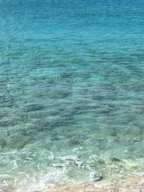 Beautiful clear water.