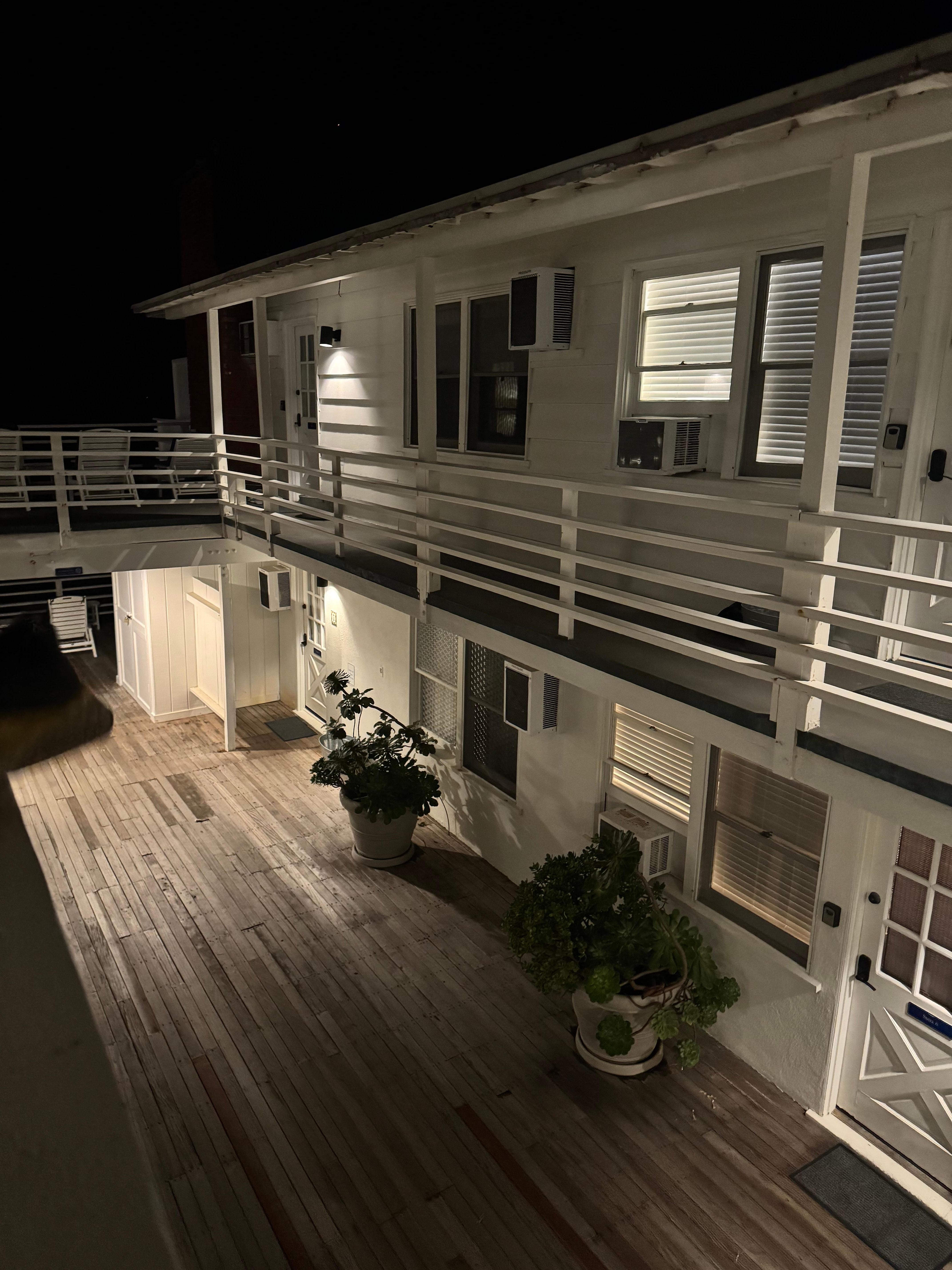 With the ocean at the end of the hall!