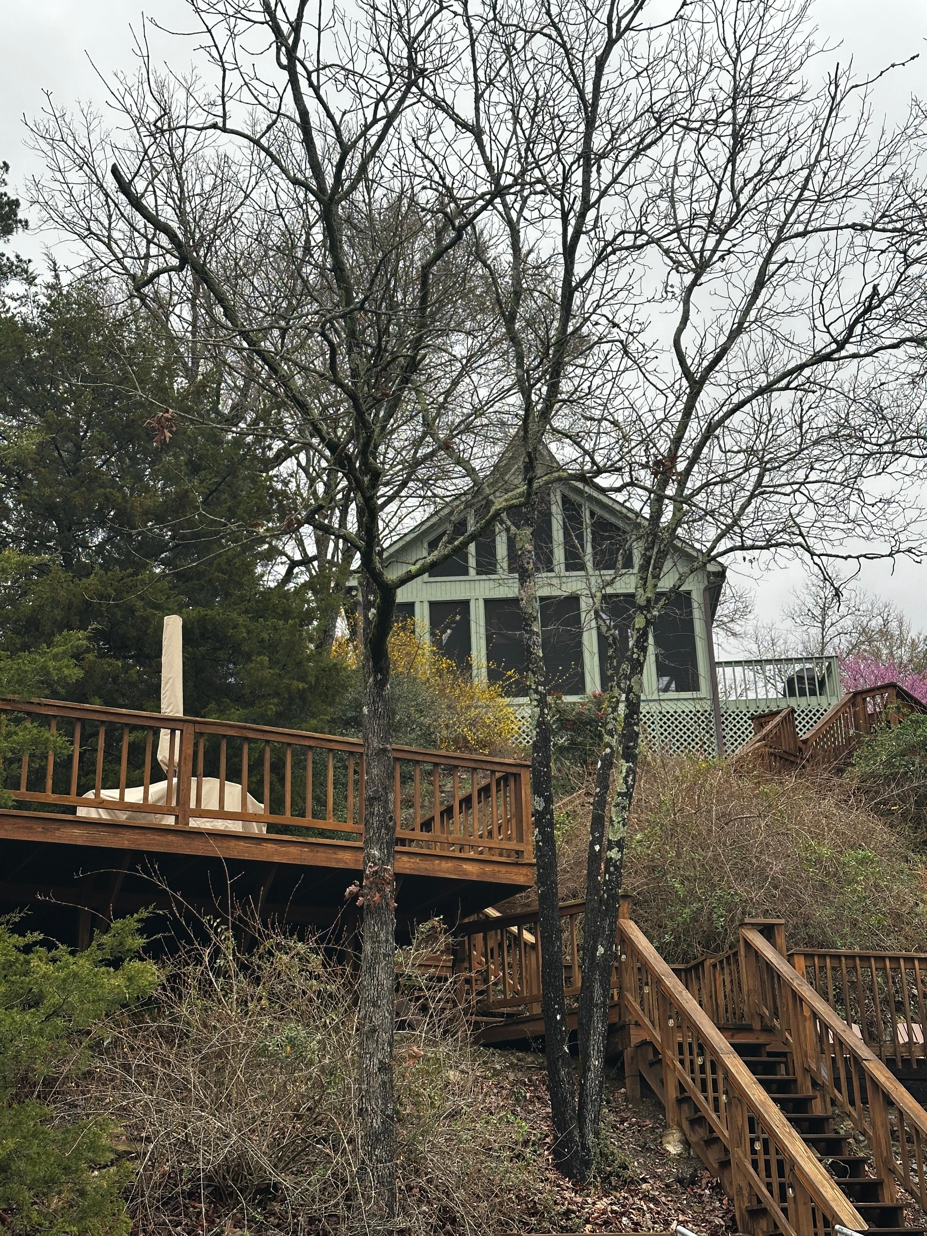 From the dock looking up at the house. 