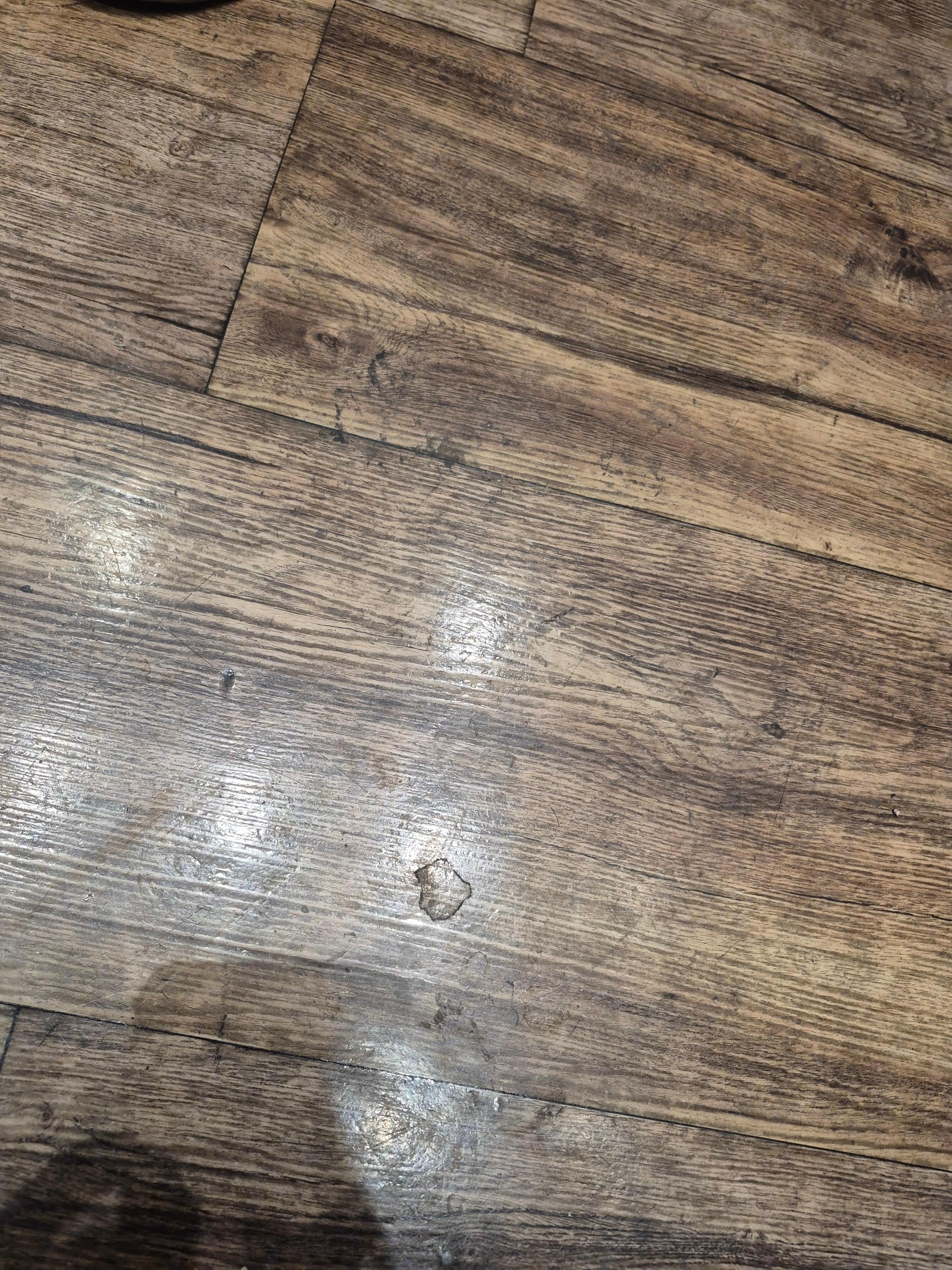 Dirty elevator floor