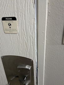 Gaps in door that lets bugs get into room