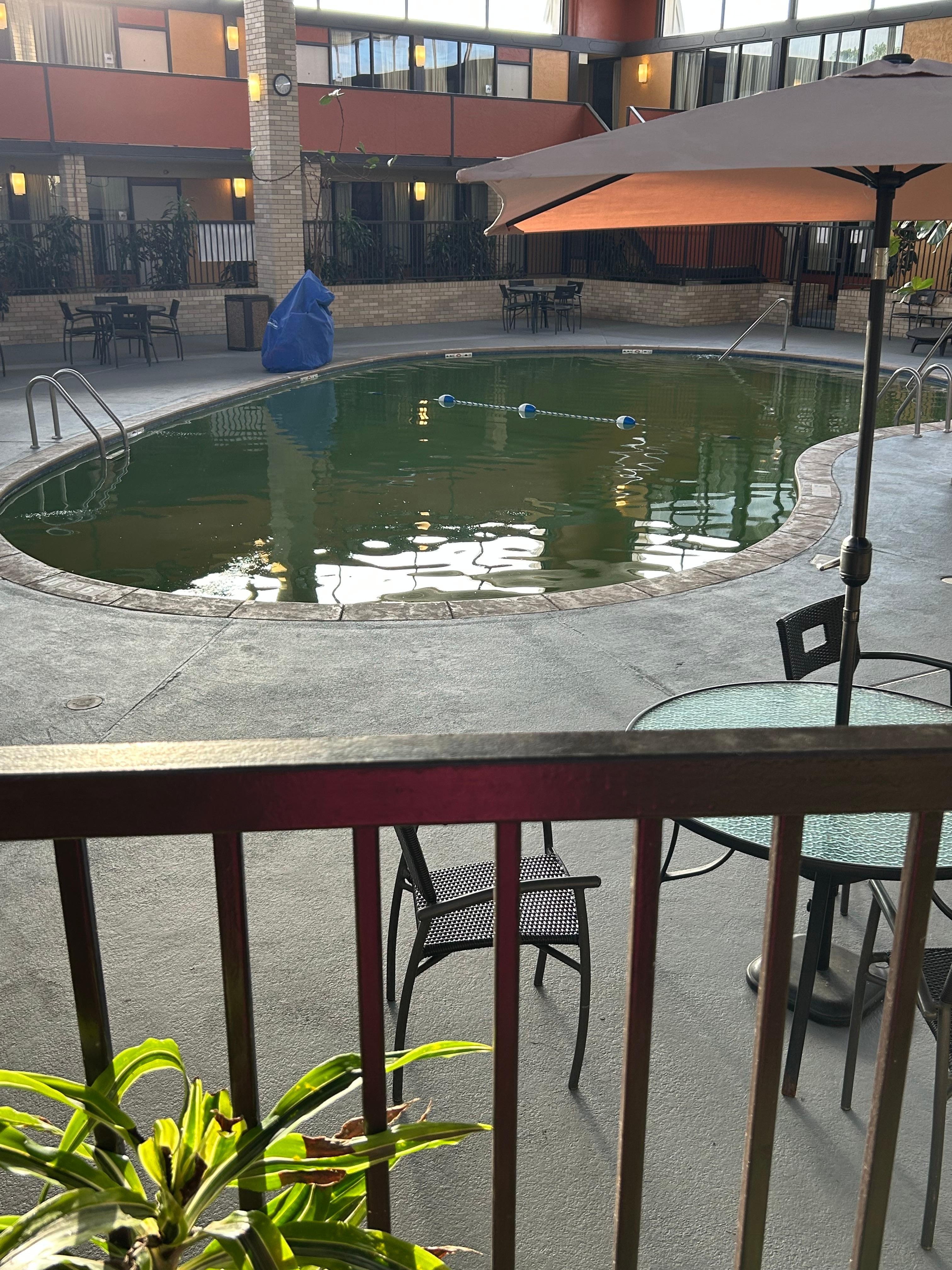 They kept telling us they would open the pool the next day, when it was far from being able to open, and the security guard even told us the front desk was lying about it.