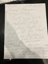 Letter of commendation