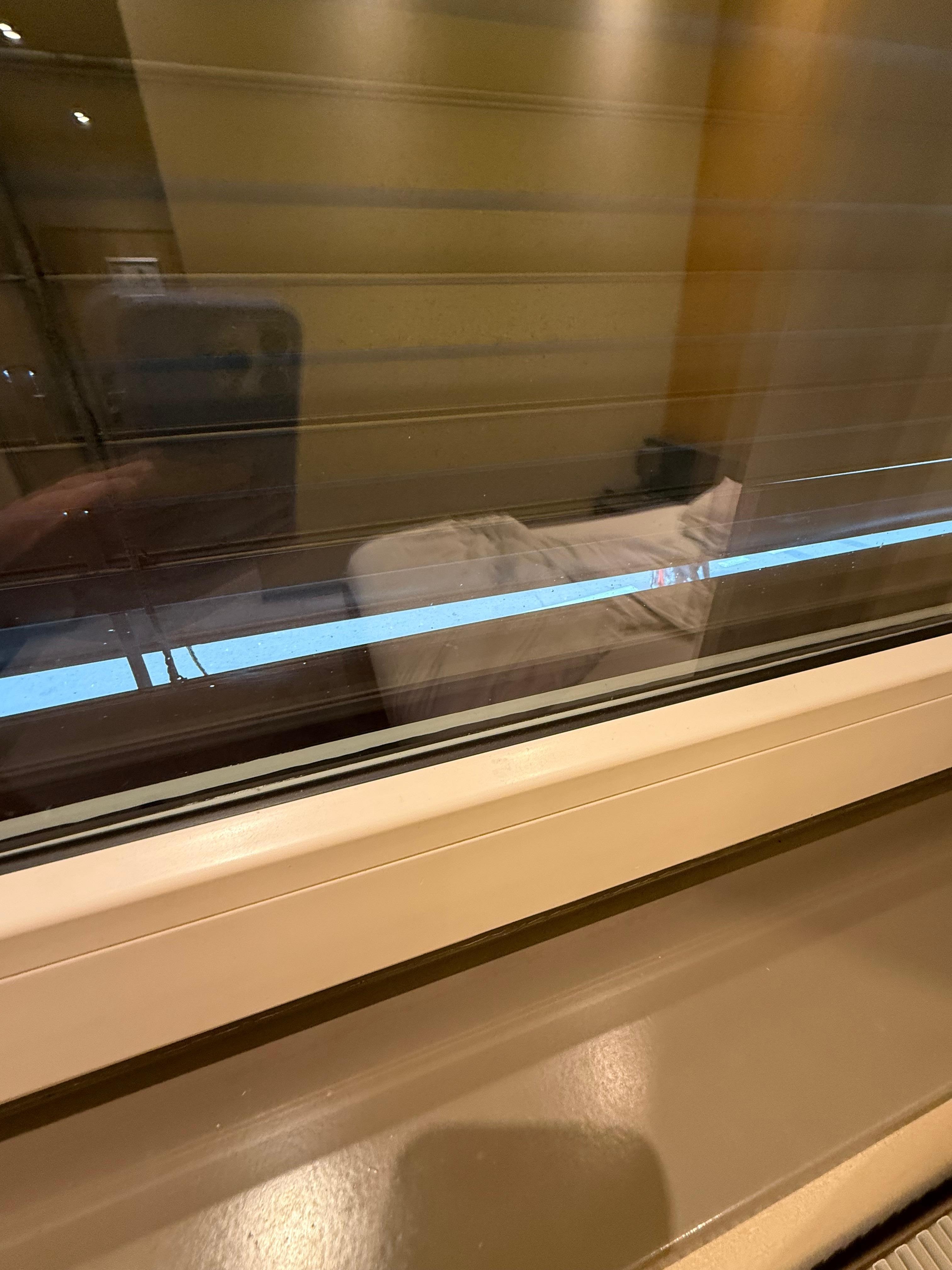 Blinds letting light through