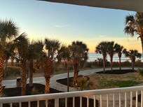 View out the patio door