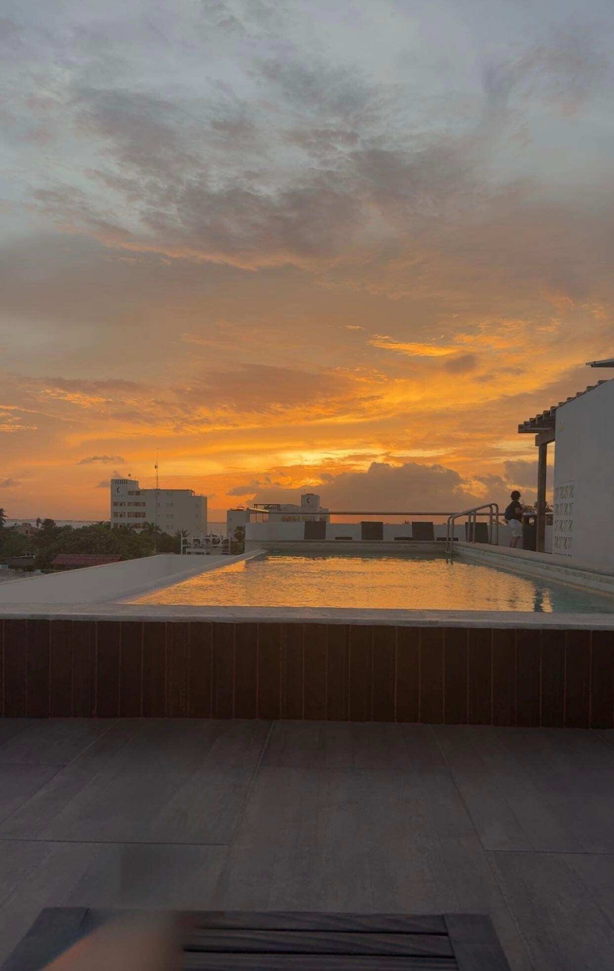 Rooftop sunset
