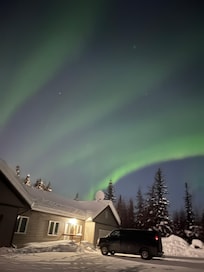 Beautiful aurora evening.