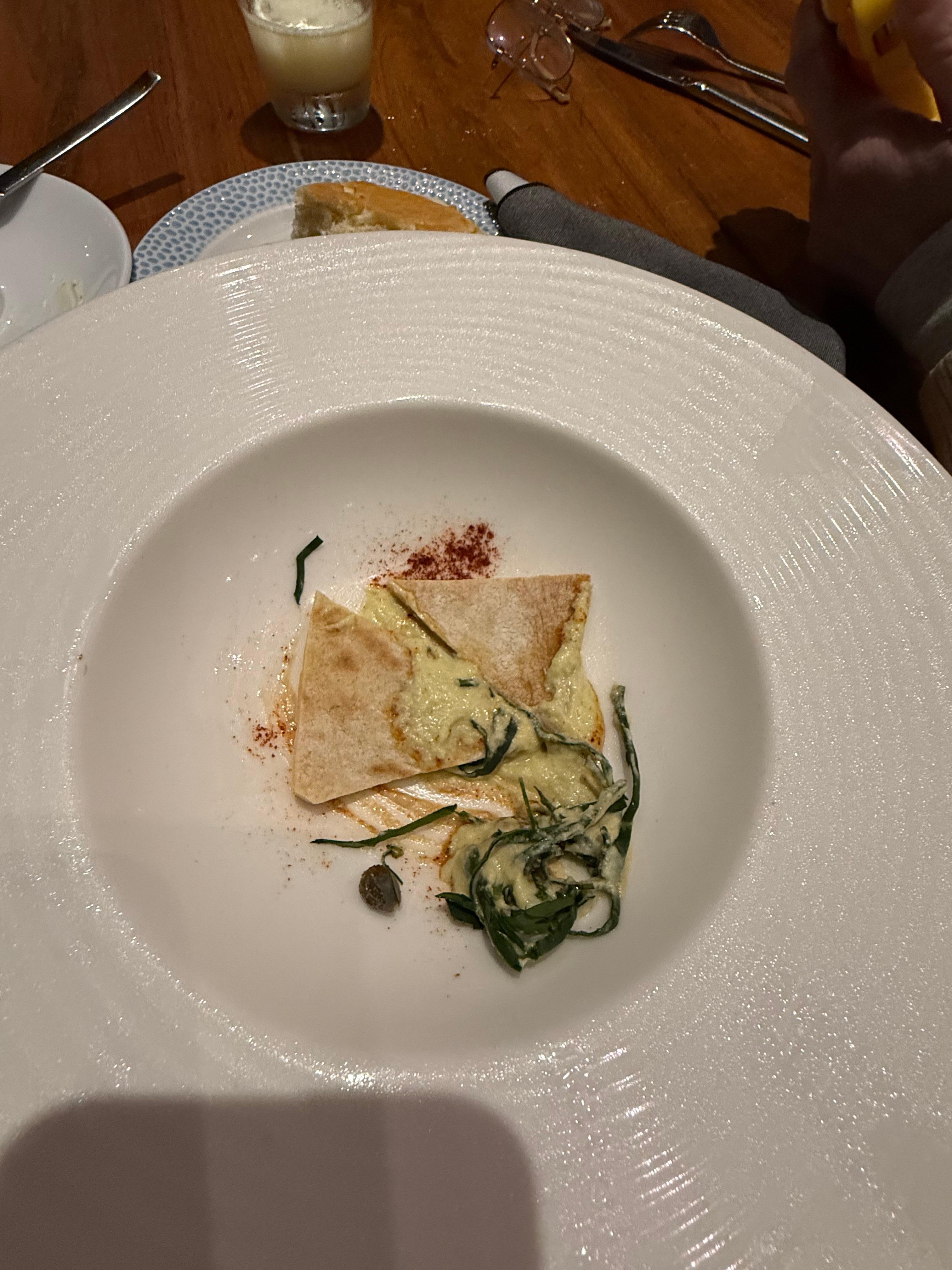 Spinach and artichoke dip for two. 