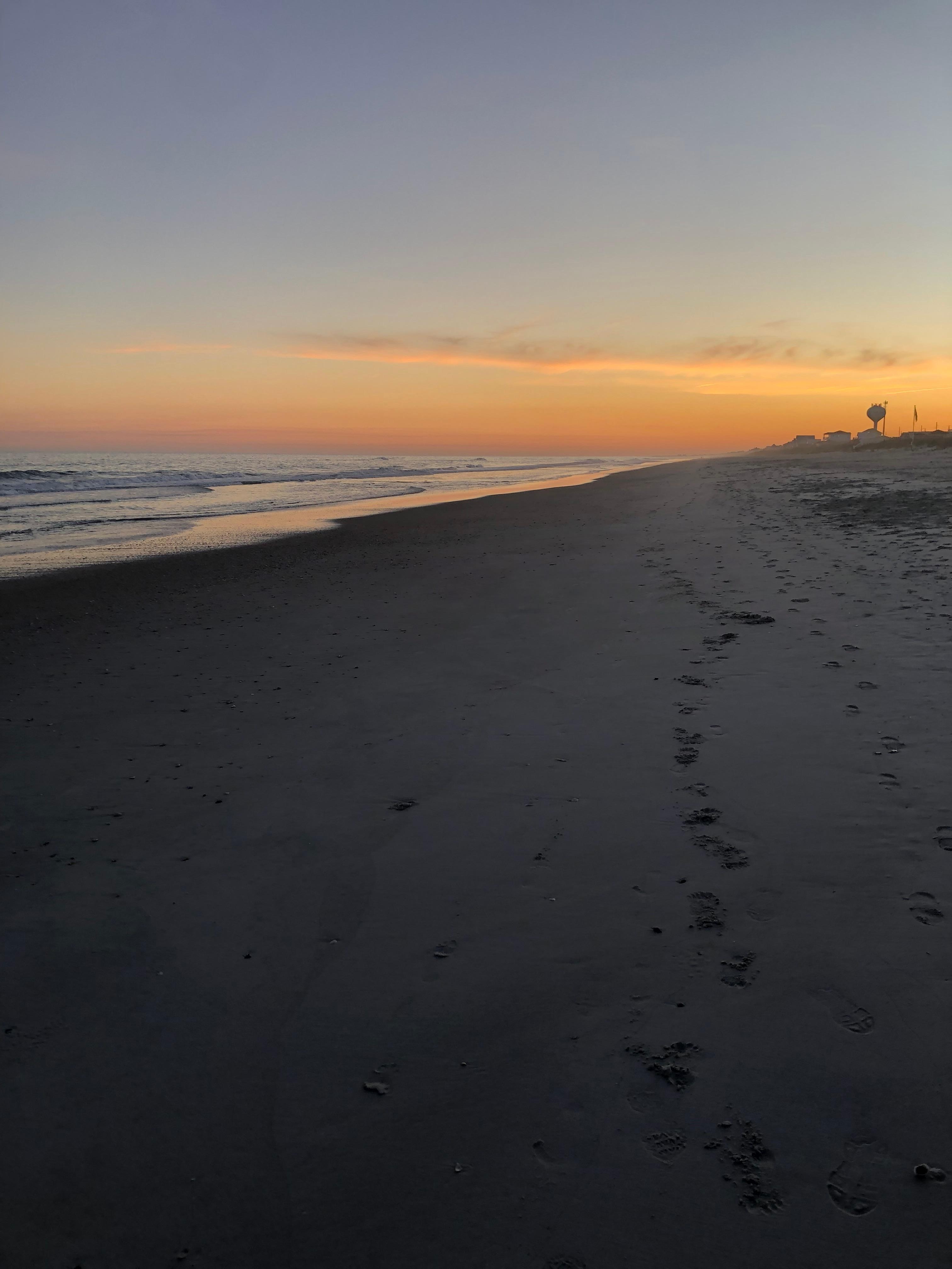 Sunset my last day at the beach,