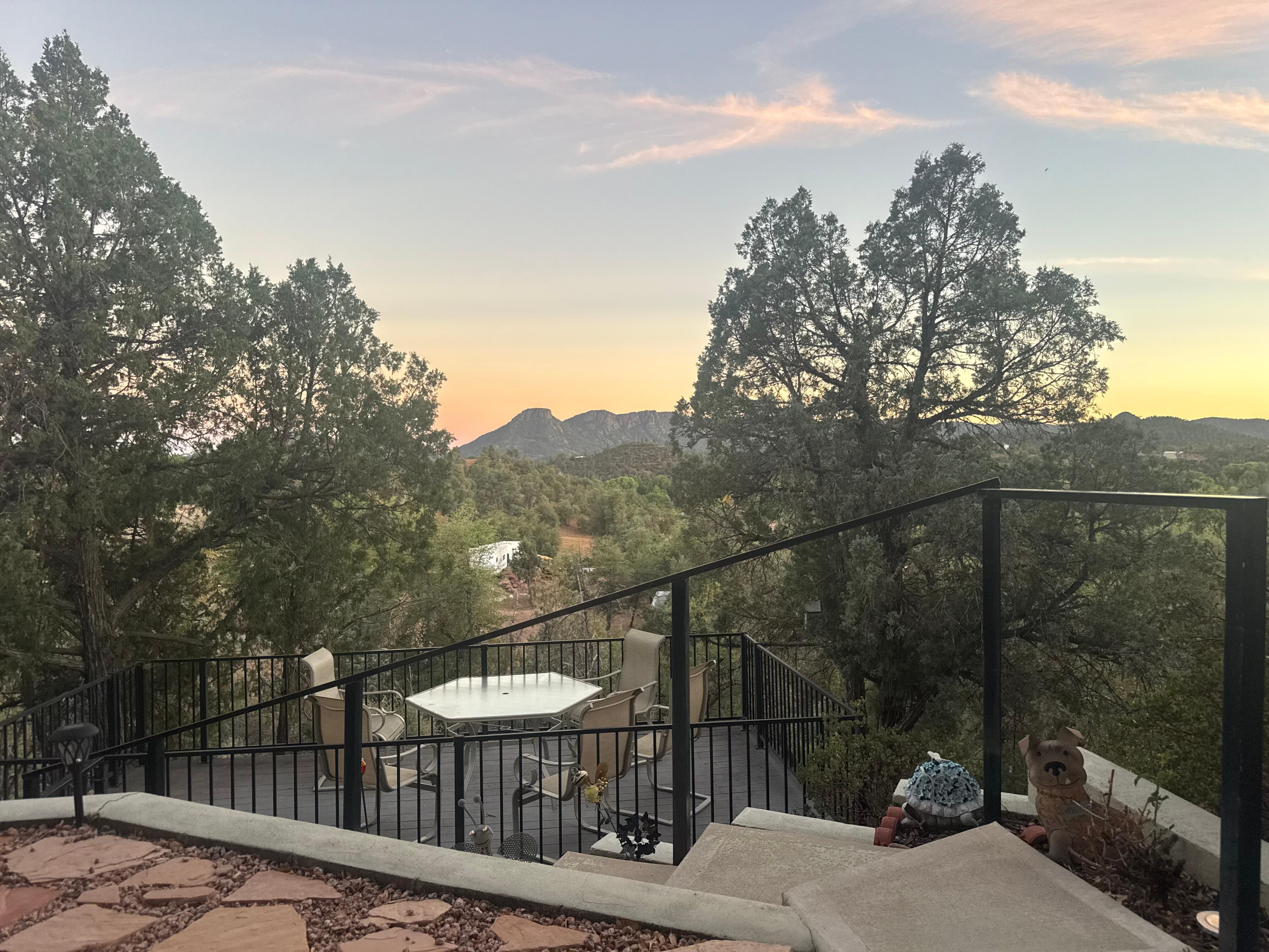 View from the patio