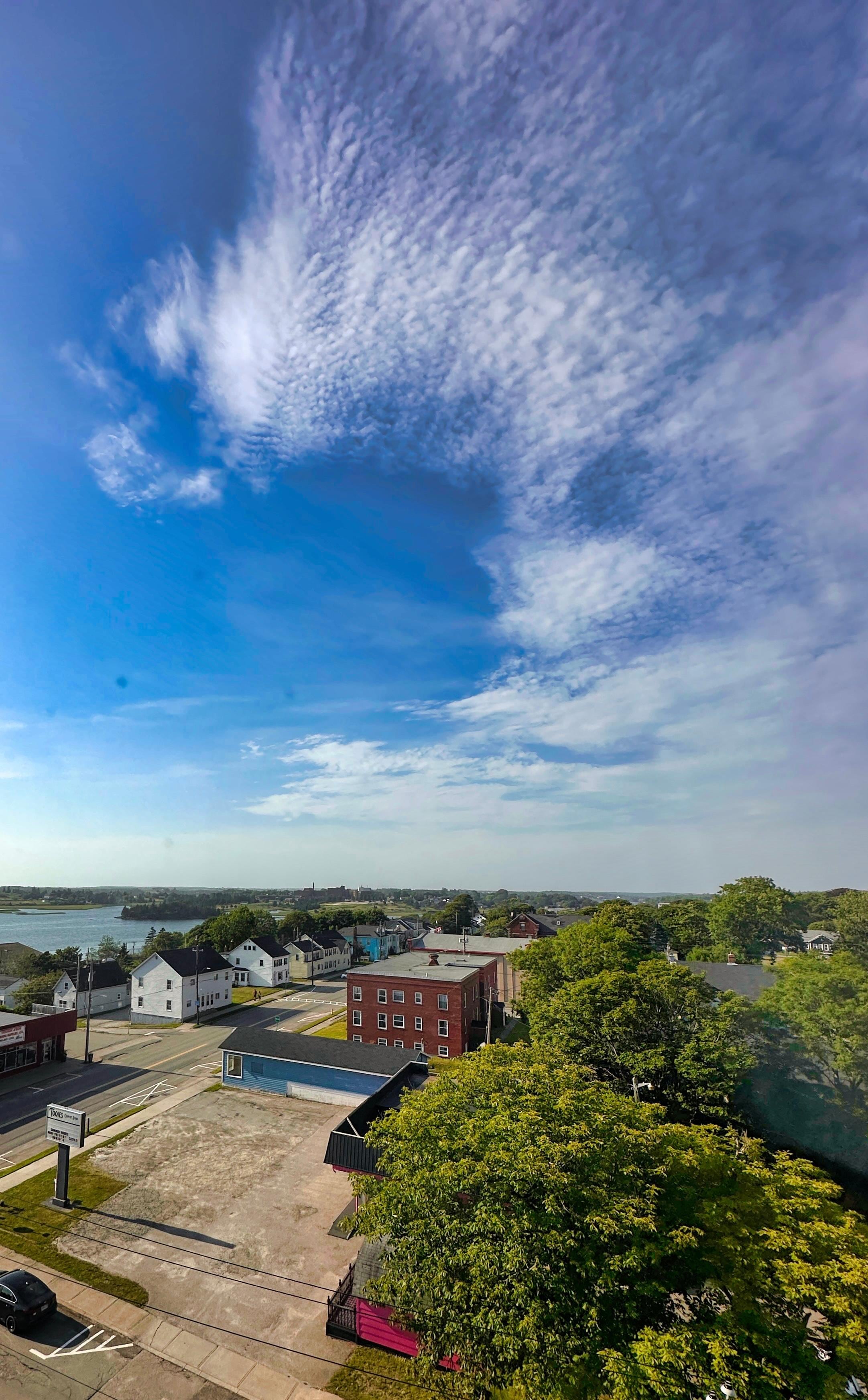 View of Yarmouth from our room on the 7th floor. 
