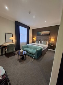 Our room, double with sofa bed.