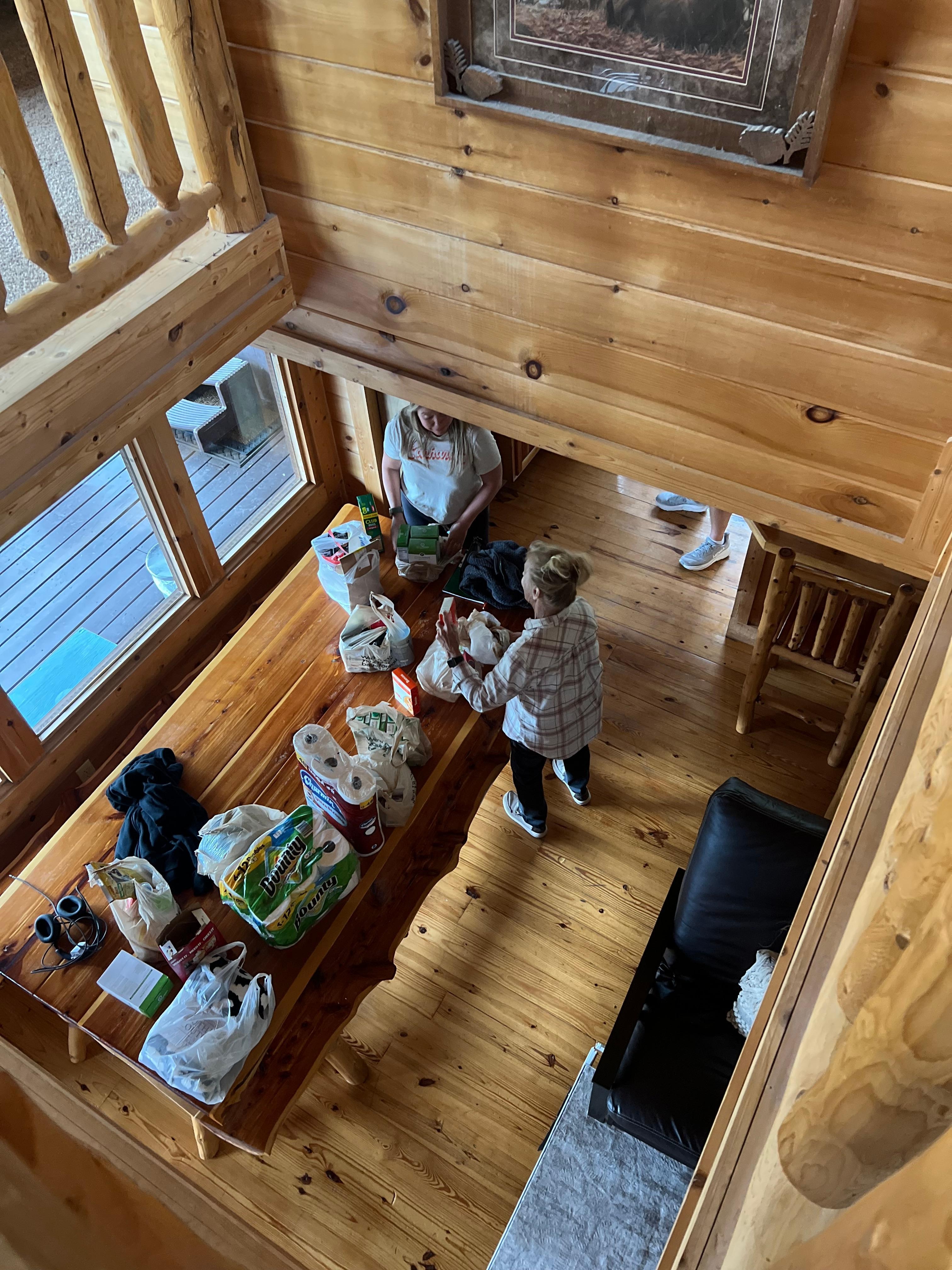 Large live edge dinning table. 