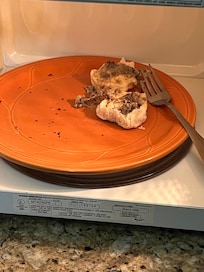 Food left in the microwave