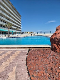 The pool is beautiful