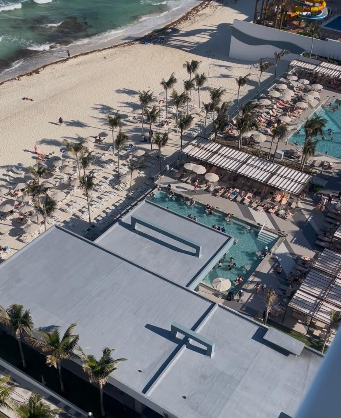 View from my room to the pool bar