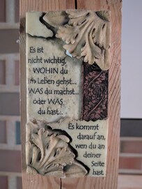 Dieser Vers hängt in der Küche und er ist sowas von wahr ☺️