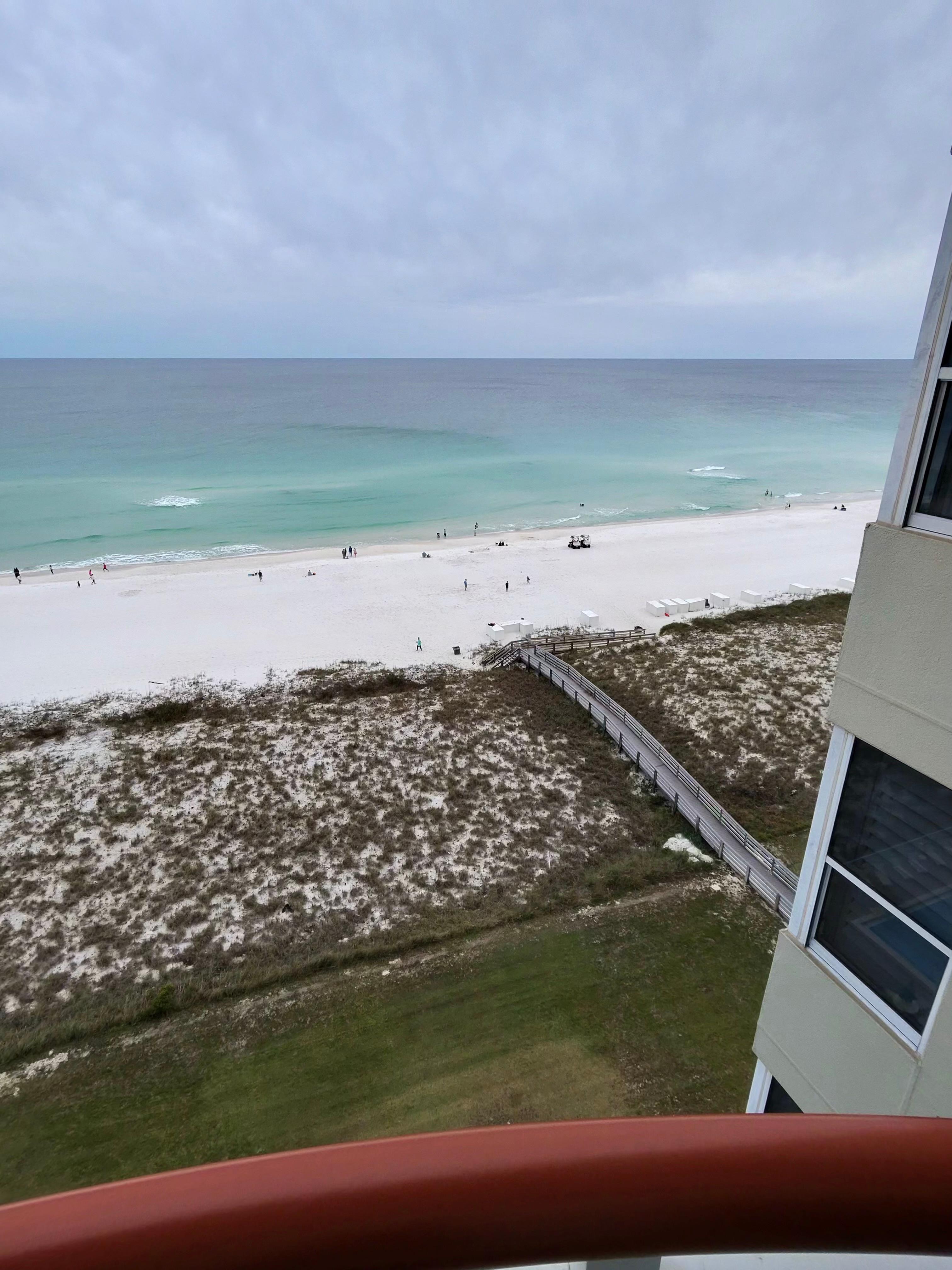 The view from the balcony 